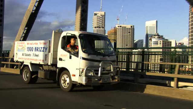 Rubbish removal truck in Brisbane